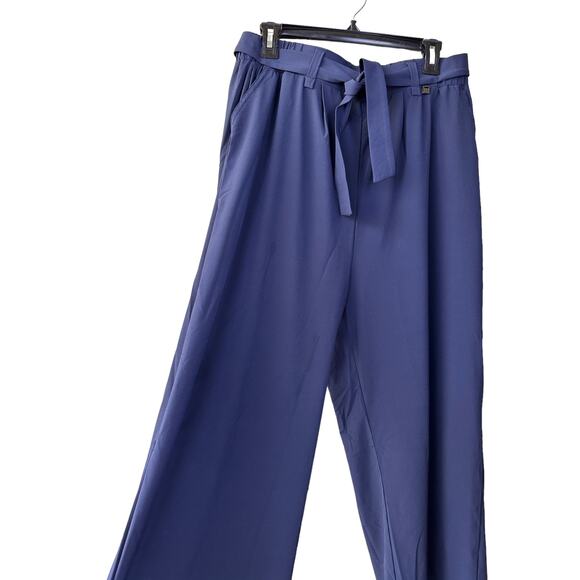 NWT Helly Hansen Women's Sz: L Navy Blue Wide Leg Siren Culotte Pants 34076-597 - Picture 5 of 16